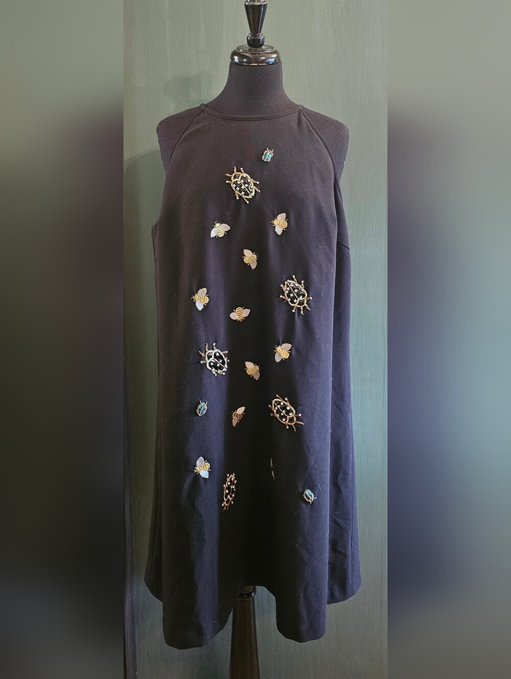 Victoria Beckham Beaded Embroidered Dress